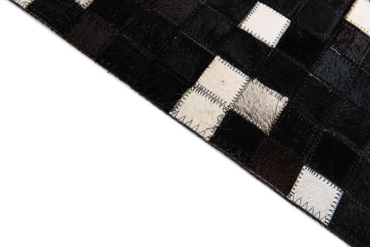 7' 11 x 9' 10 Cowhide Stocks Rug