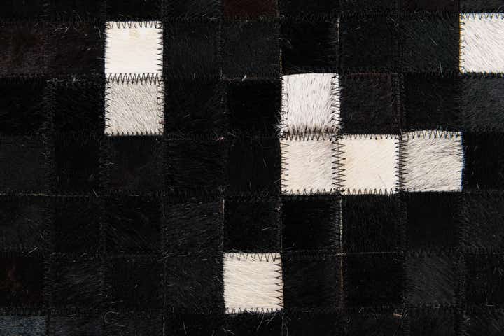 7' 11 x 9' 10 Cowhide Stocks Rug