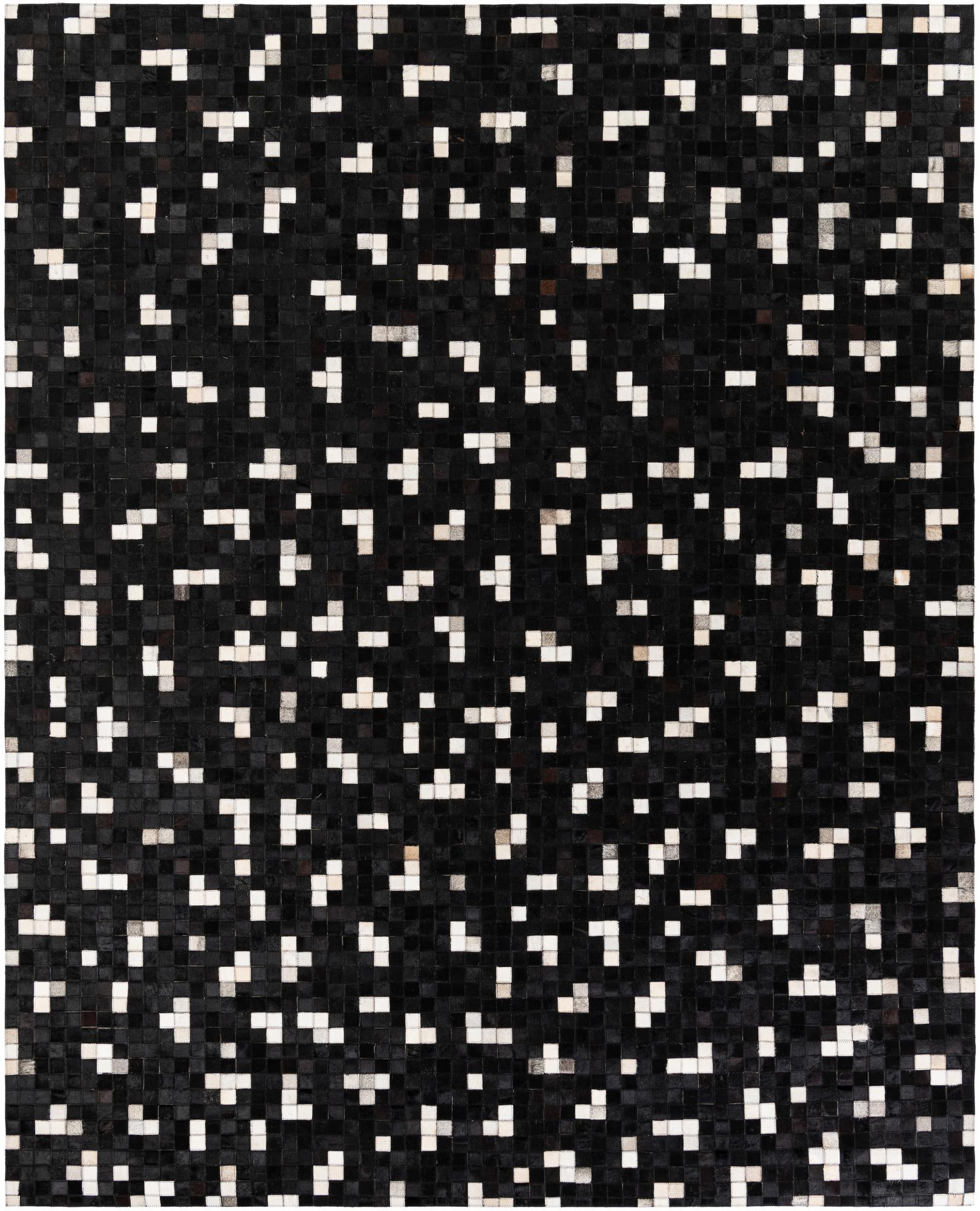 7' 11 x 9' 10 Cowhide Stocks Rug