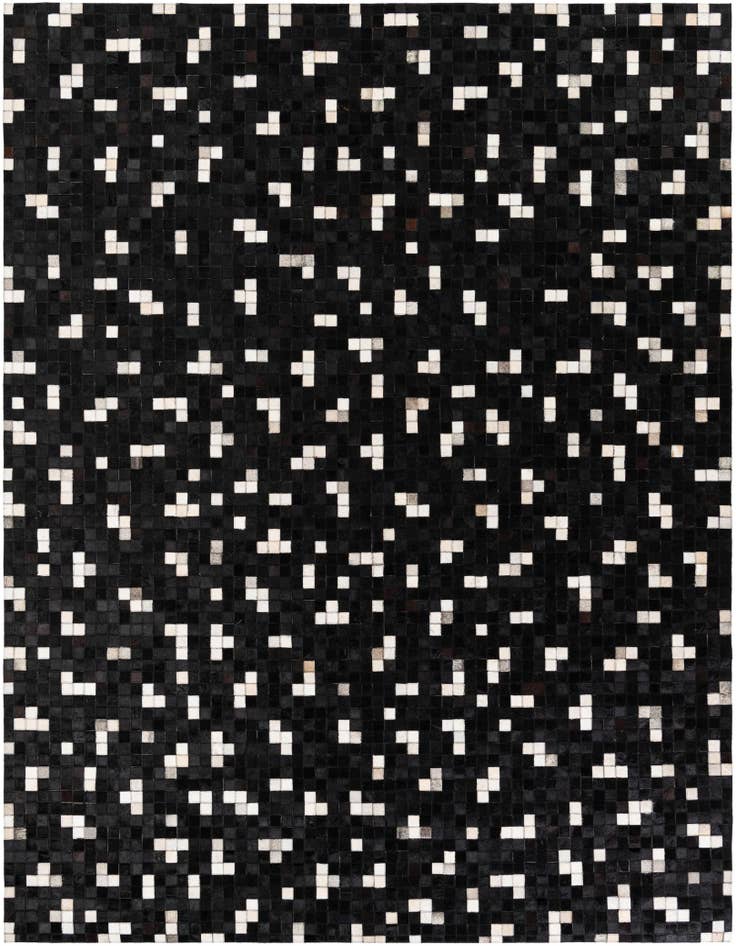 Detail image of 7' 11 x 9' 10 Cowhide Stocks Rug