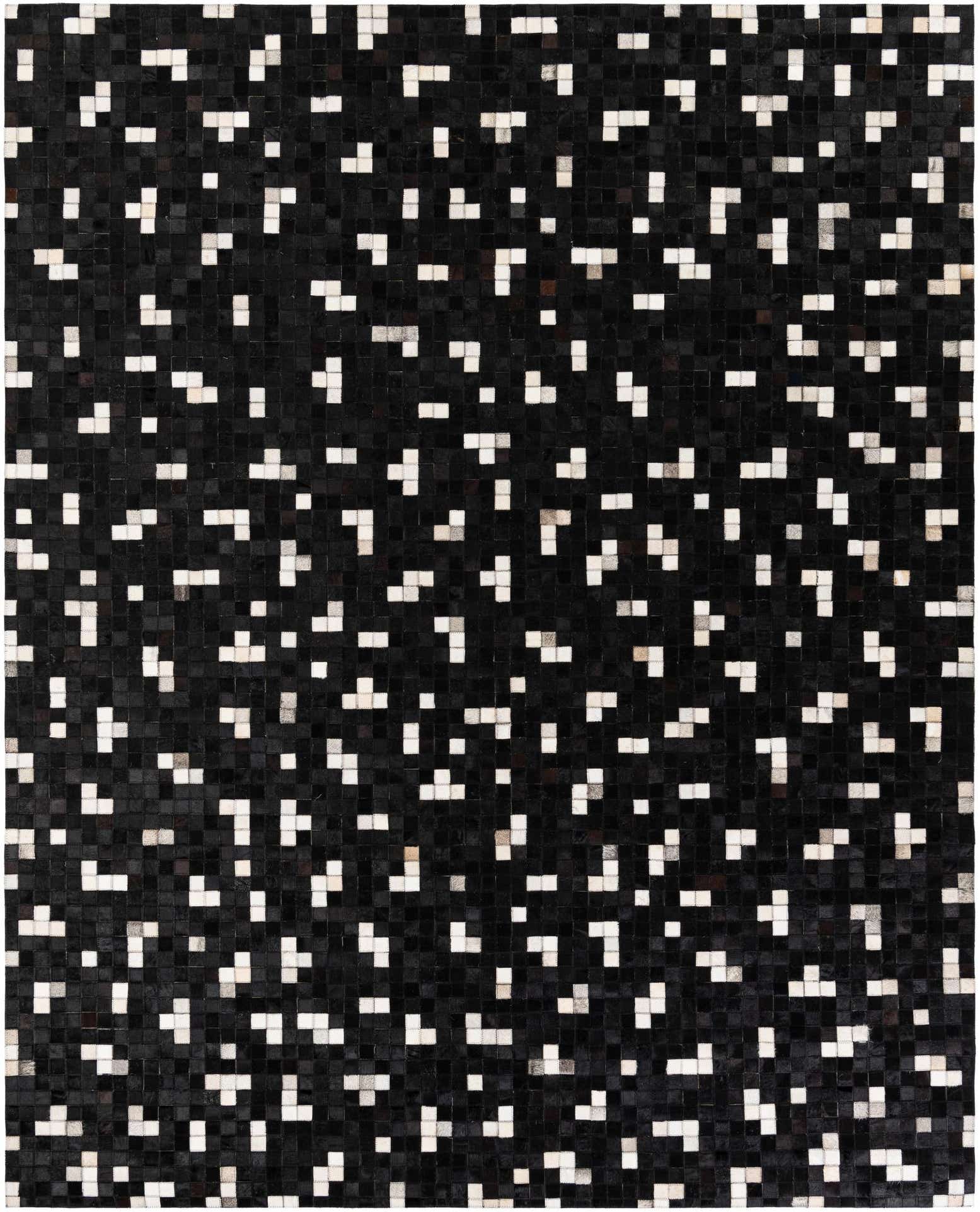 7' 11 x 9' 10 Cowhide Stocks Rug