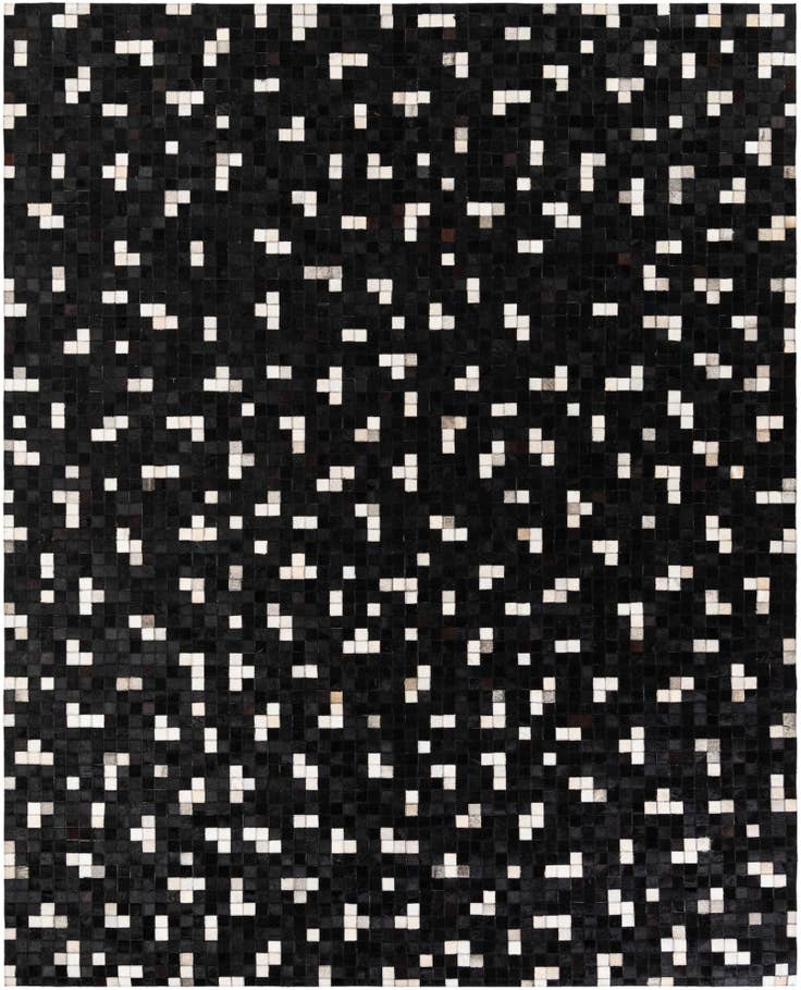 Detail image of 7' 11 x 9' 10 Cowhide Stocks Rug