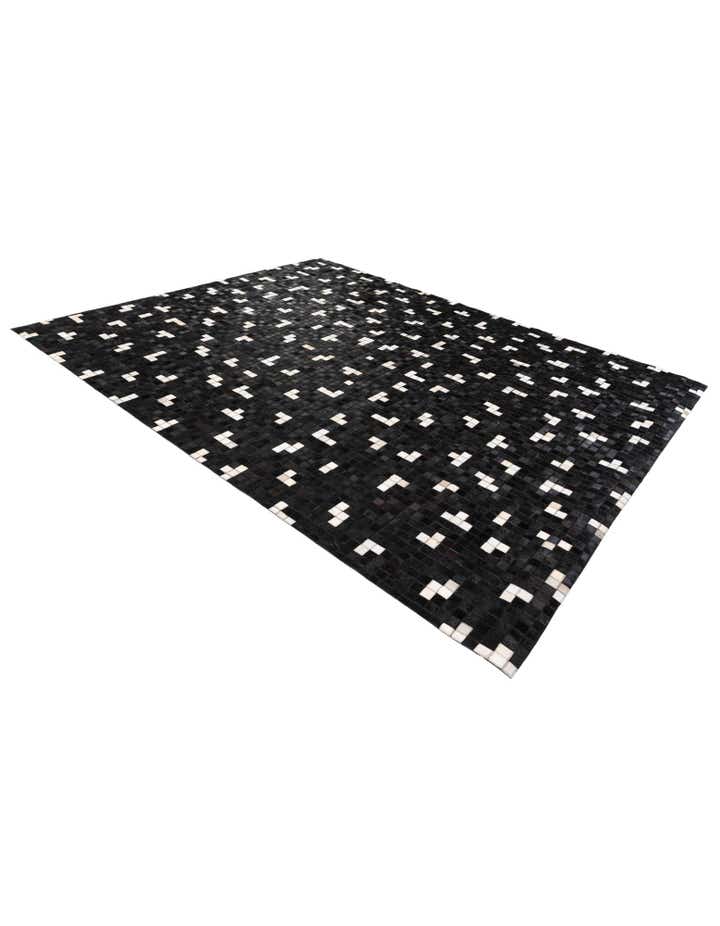 7' 11 x 9' 10 Cowhide Stocks Rug