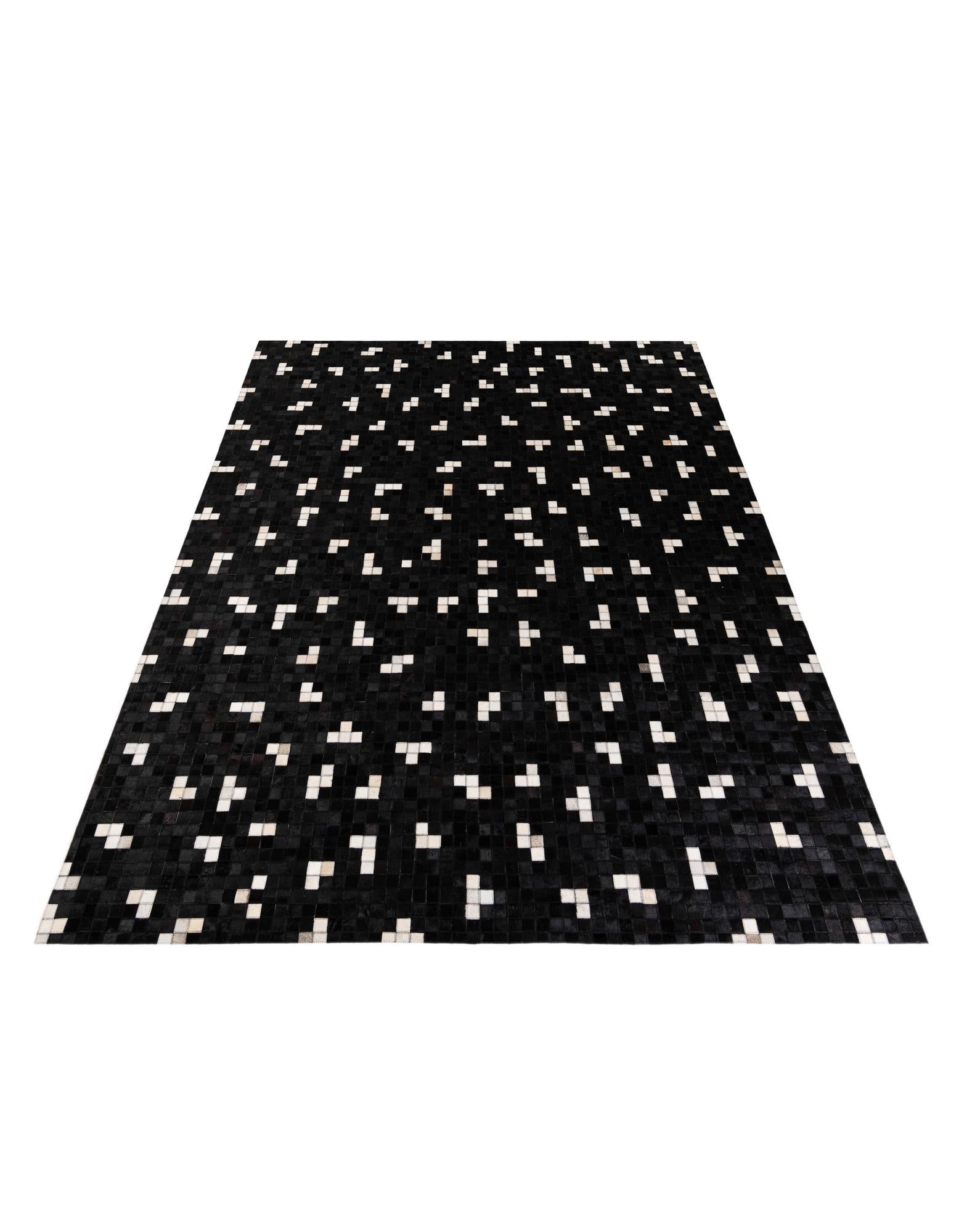 7' 11 x 9' 10 Cowhide Stocks Rug