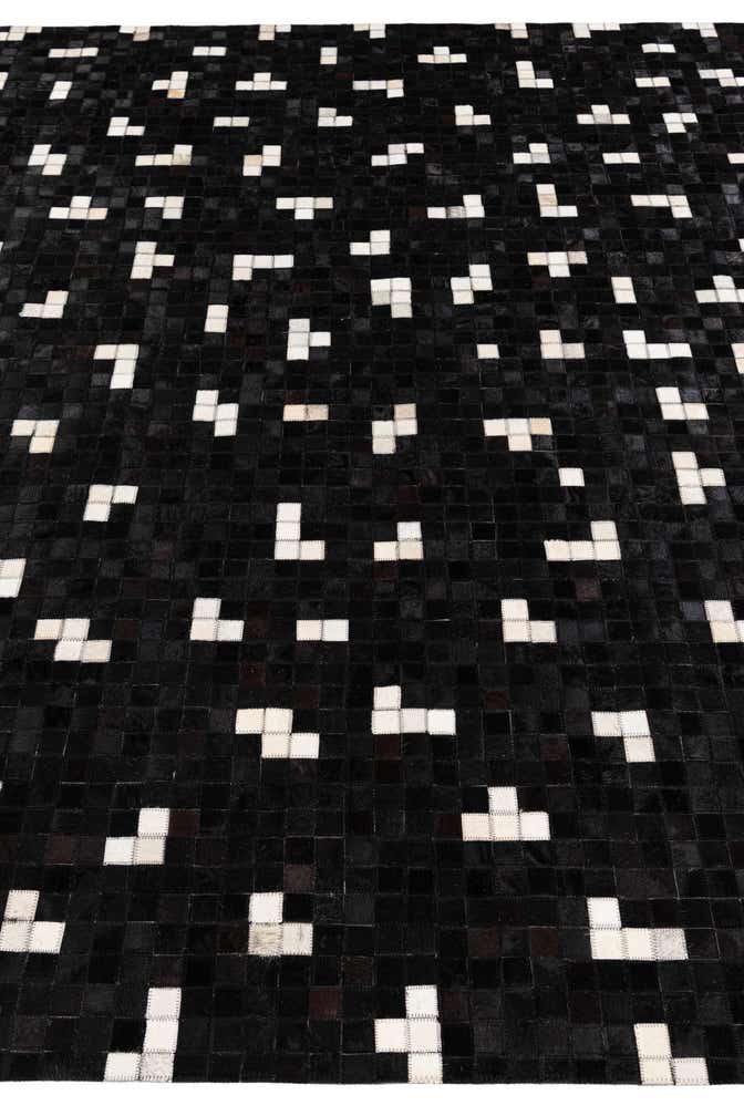 7' 11 x 9' 10 Cowhide Stocks Rug