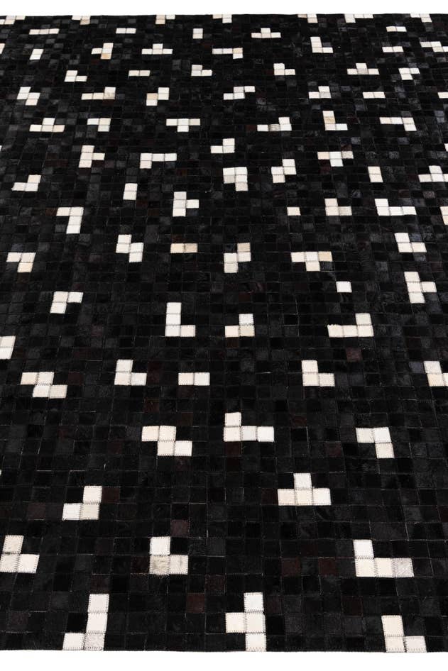 Detail image of 7' 11 x 9' 10 Cowhide Stocks Rug
