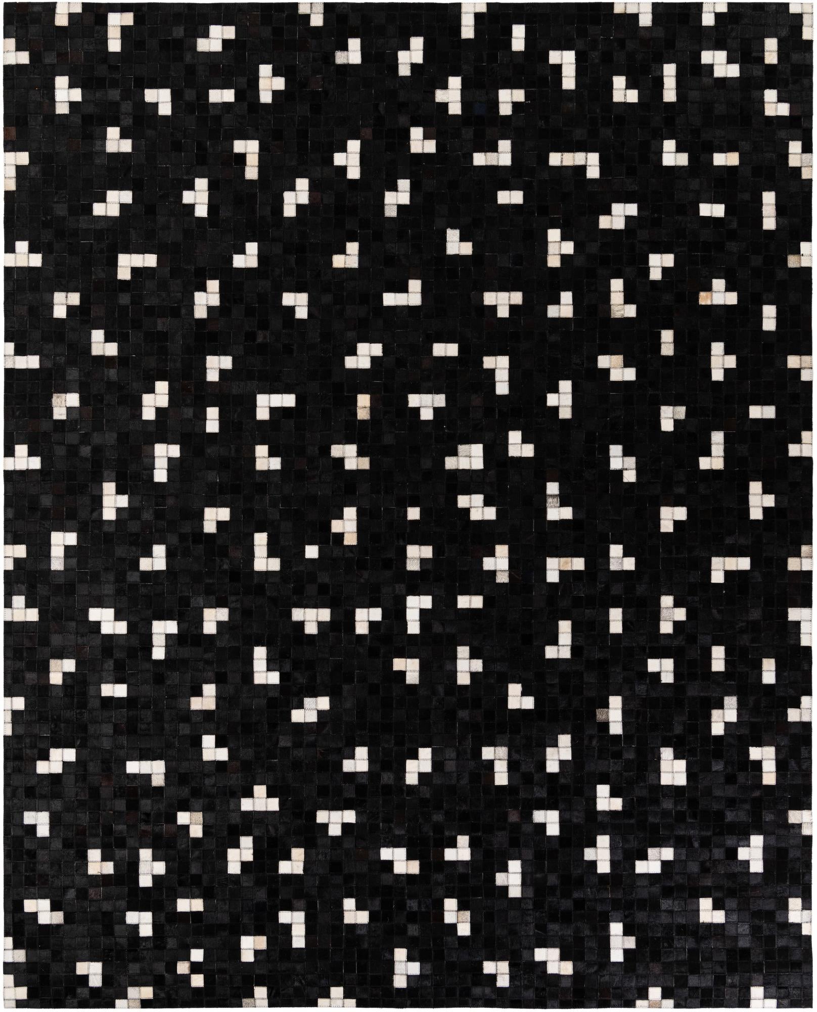7' 11 x 9' 10 Cowhide Stocks Rug