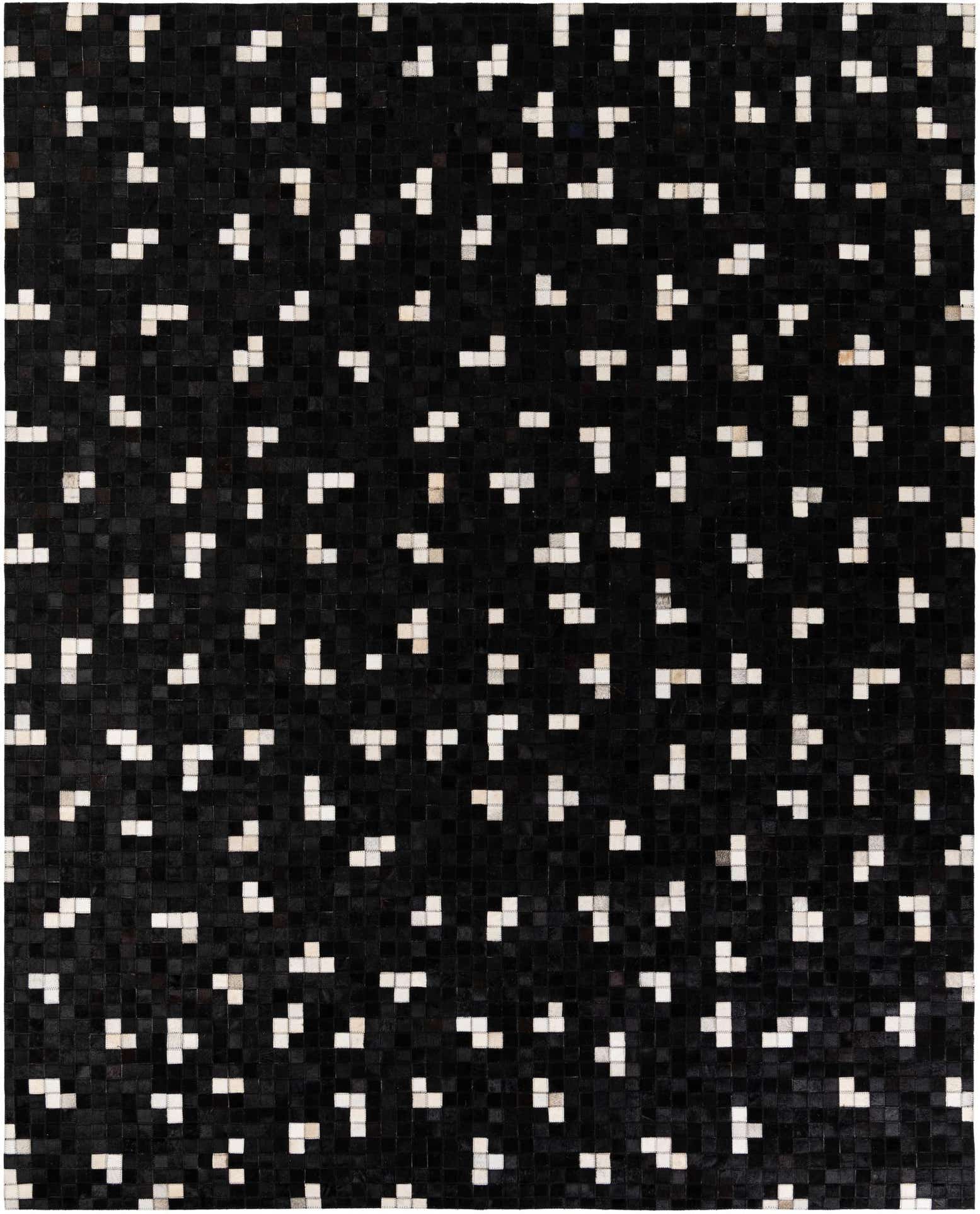 7' 11 x 9' 10 Cowhide Stocks Rug