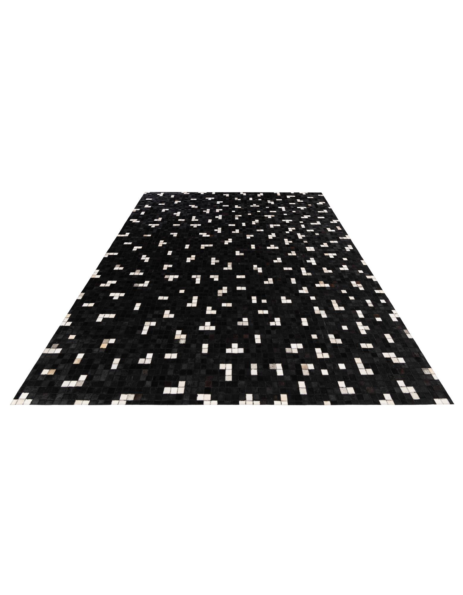 7' 11 x 9' 8 Cowhide Stocks Rug