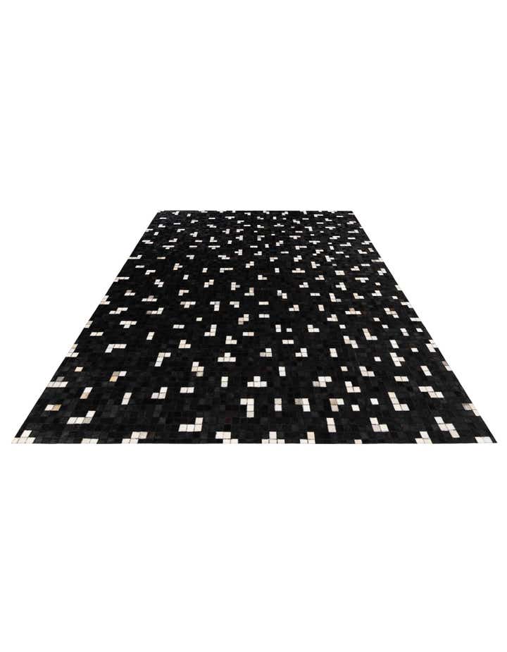 7' 11 x 9' 8 Cowhide Stocks Rug