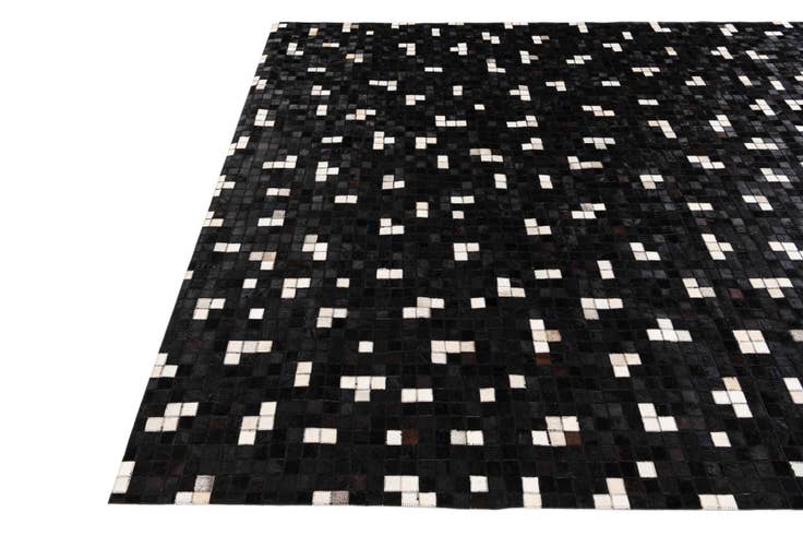 Detail image of 7' 11 x 9' 8 Cowhide Stocks Rug