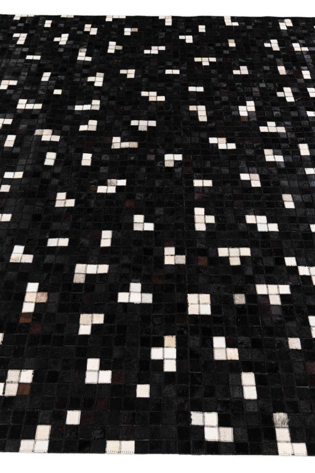 Detail image of 7' 11 x 9' 8 Cowhide Stocks Rug