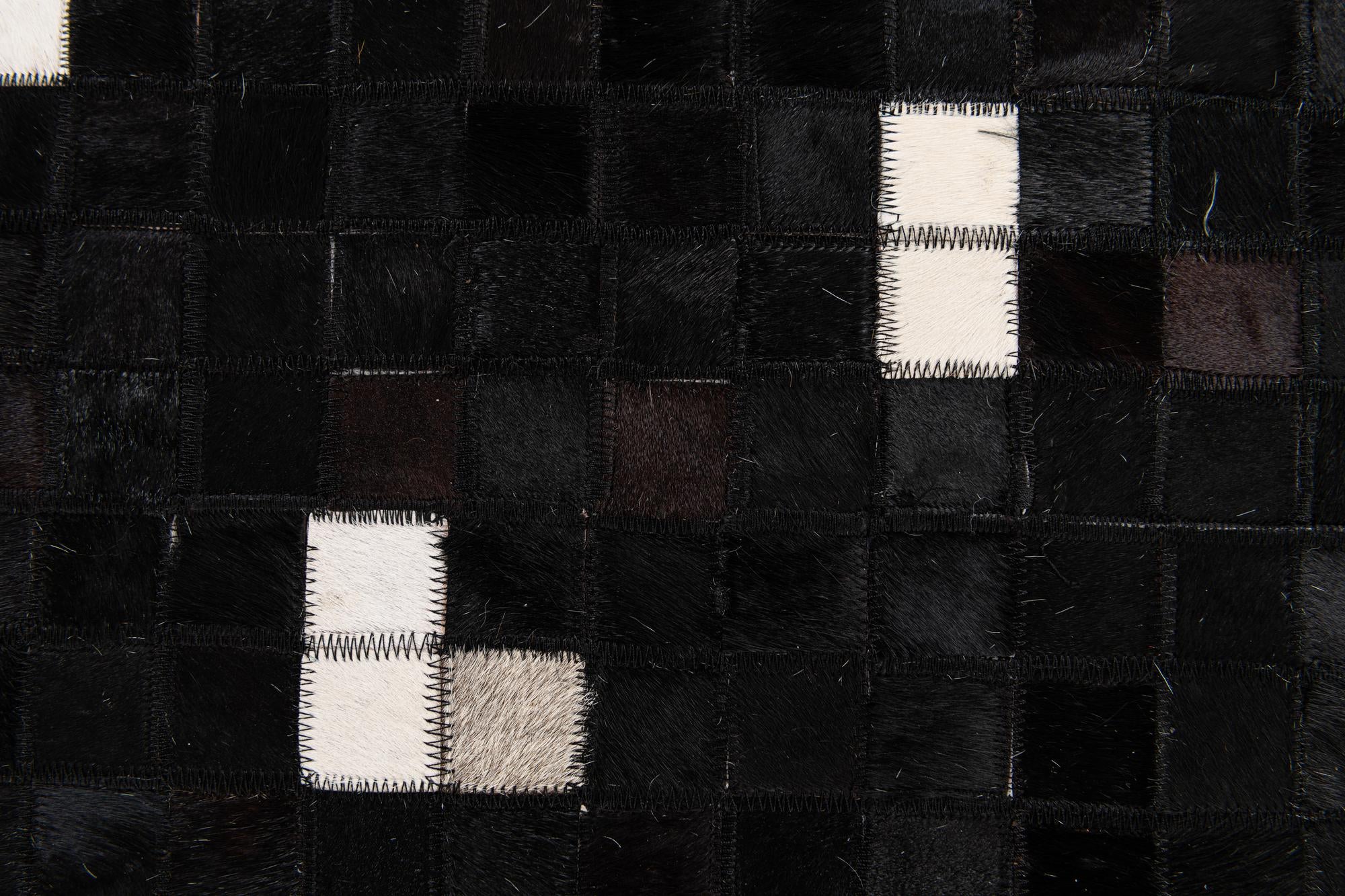 7' 11 x 9' 8 Cowhide Stocks Rug