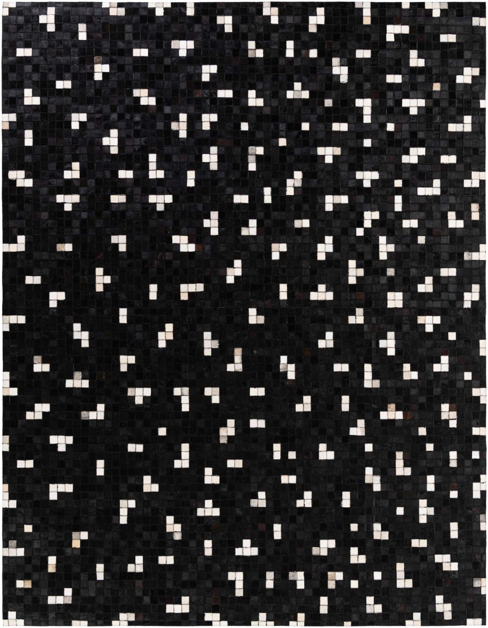 7' 11 x 9' 8 Cowhide Stocks Rug