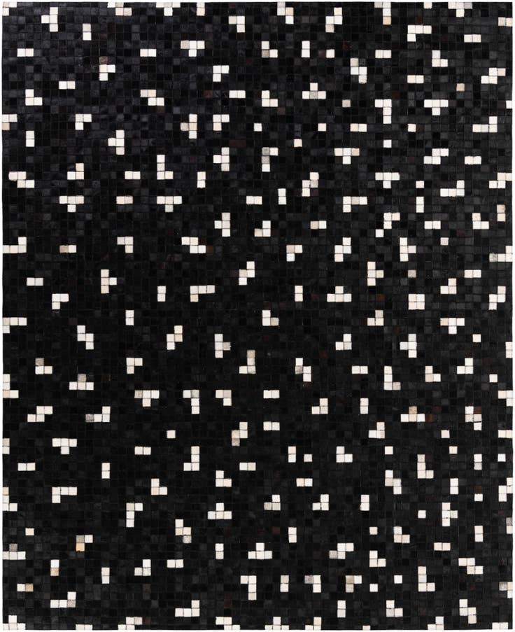 Detail image of 7' 11 x 9' 8 Cowhide Stocks Rug