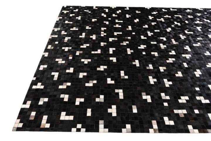 7' 11 x 9' 10 Cowhide Stocks Rug