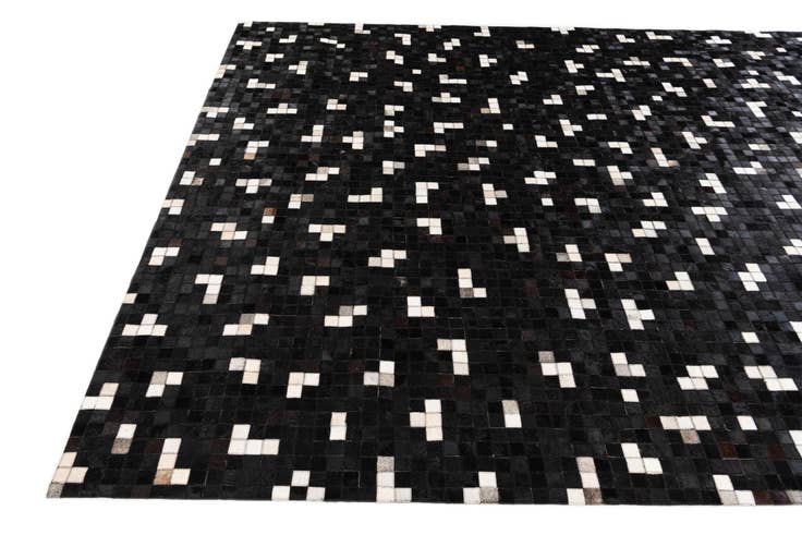 Detail image of 7' 11 x 9' 10 Cowhide Stocks Rug
