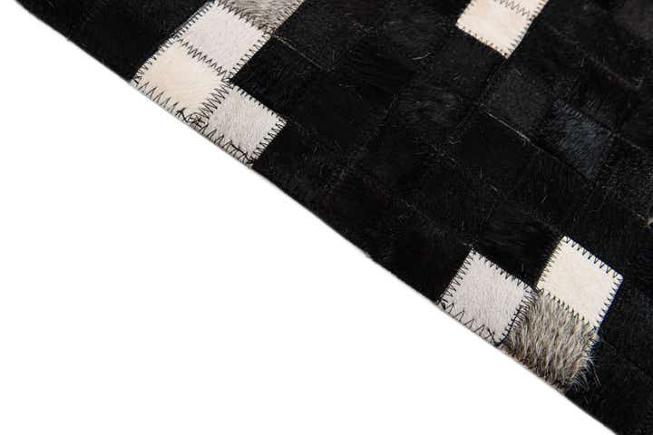 7' 11 x 9' 10 Cowhide Stocks Rug