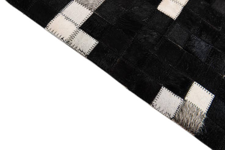 Detail image of 7' 11 x 9' 10 Cowhide Stocks Rug