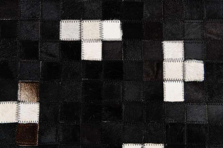 7' 11 x 9' 10 Cowhide Stocks Rug