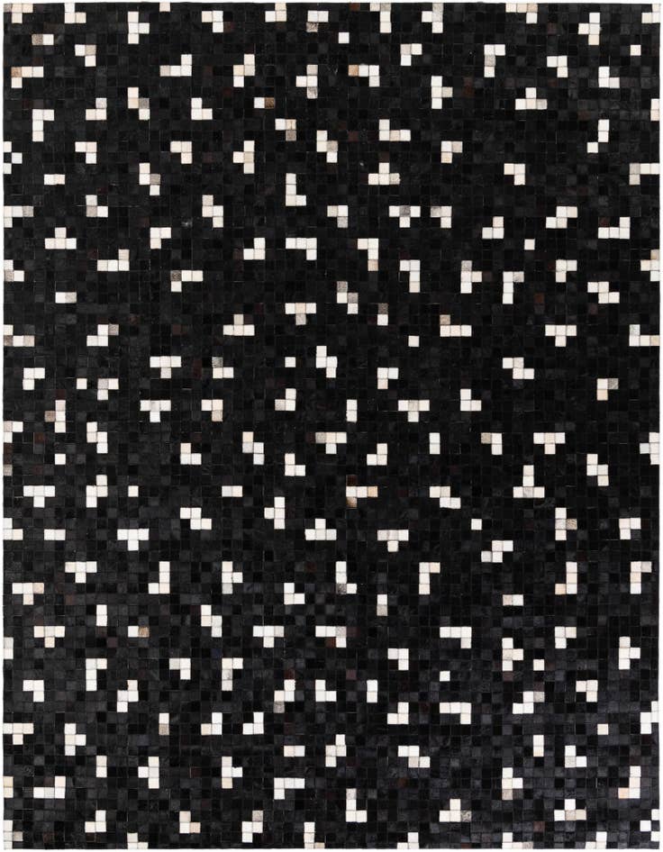 Detail image of 7' 11 x 9' 10 Cowhide Stocks Rug