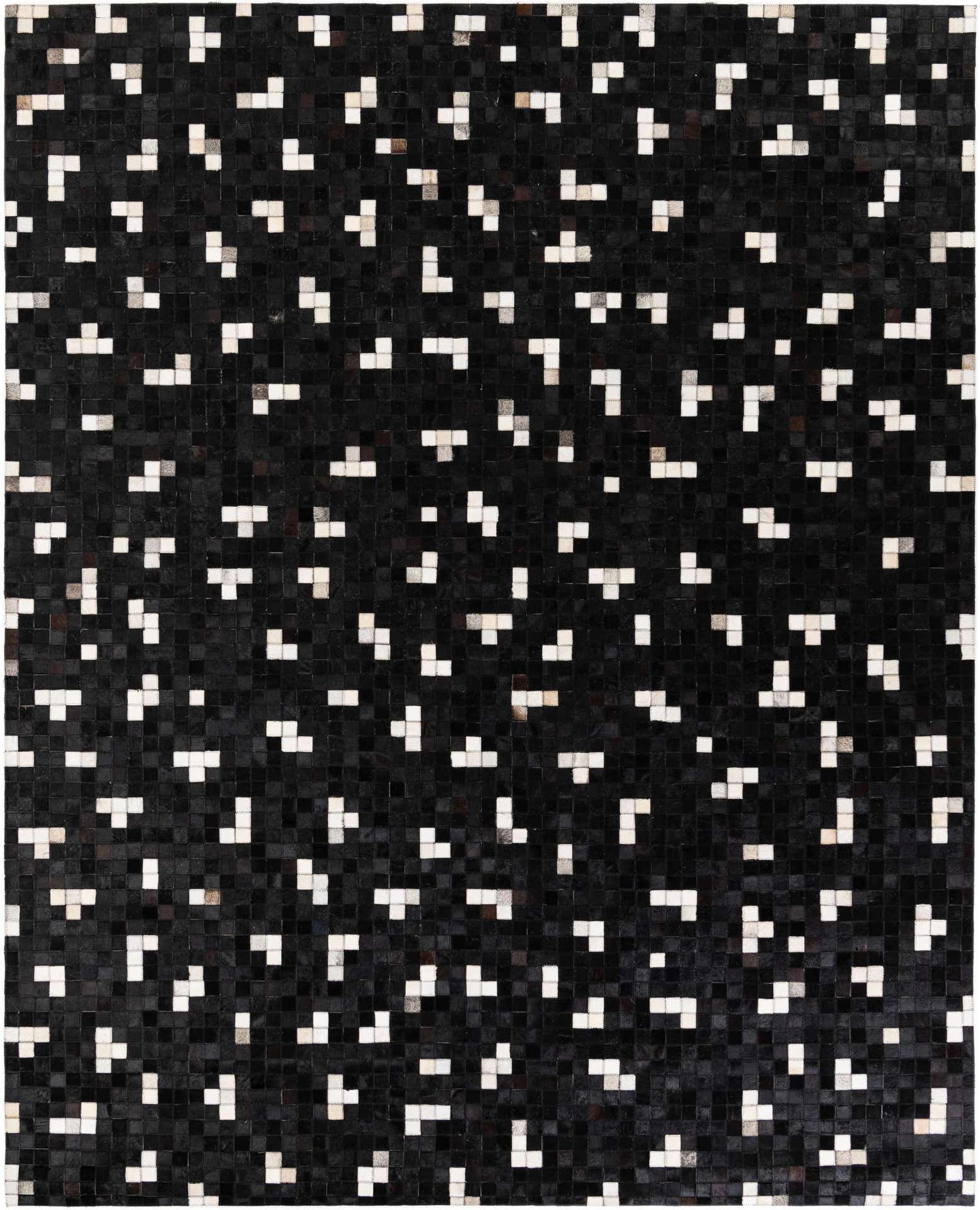 7' 11 x 9' 10 Cowhide Stocks Rug