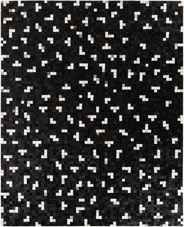 7' 11 x 9' 10 Cowhide Stocks Rug