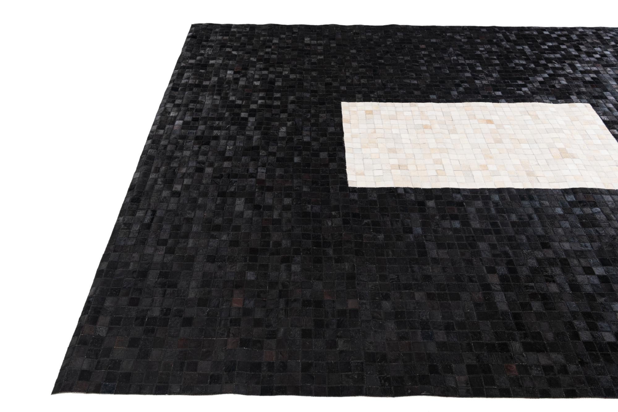 8' 1 x 9' 11 Cowhide Stocks Rug