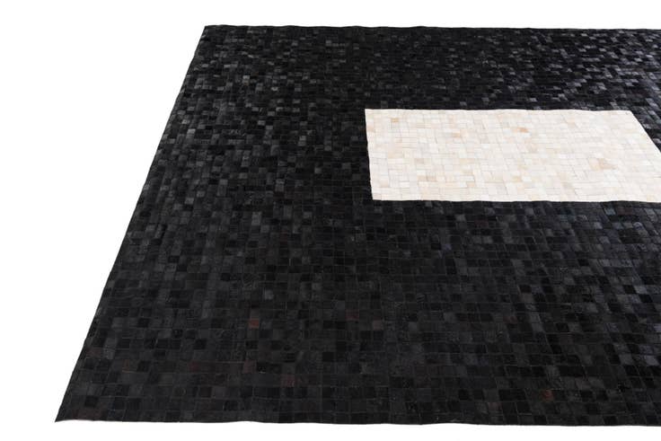 Detail image of 8' 1 x 9' 11 Cowhide Stocks Rug