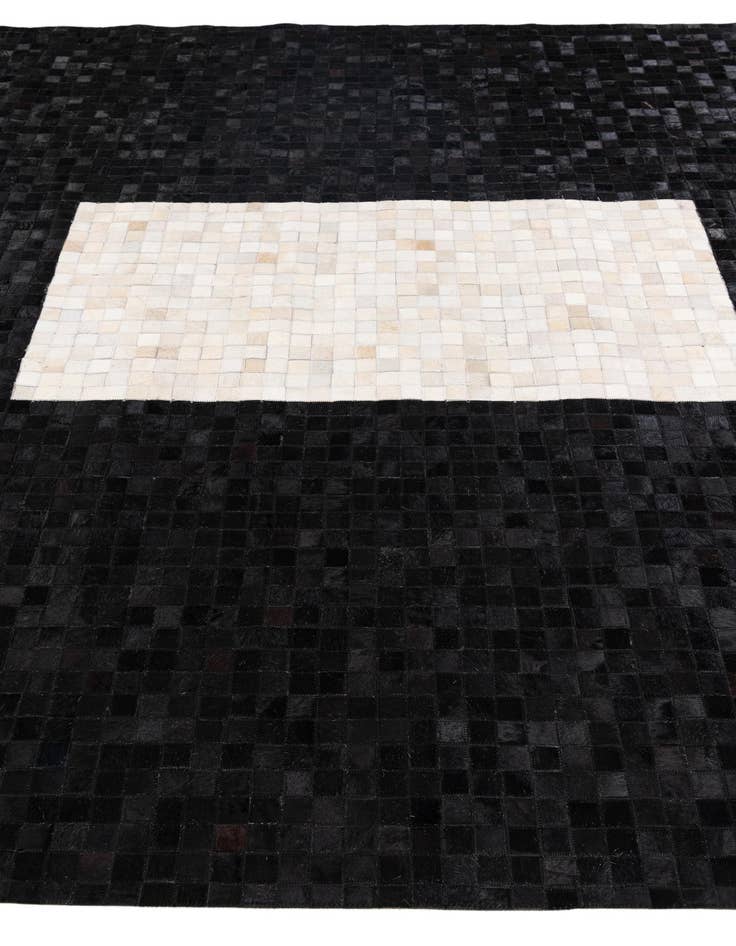 Detail image of 8' 1 x 9' 11 Cowhide Stocks Rug