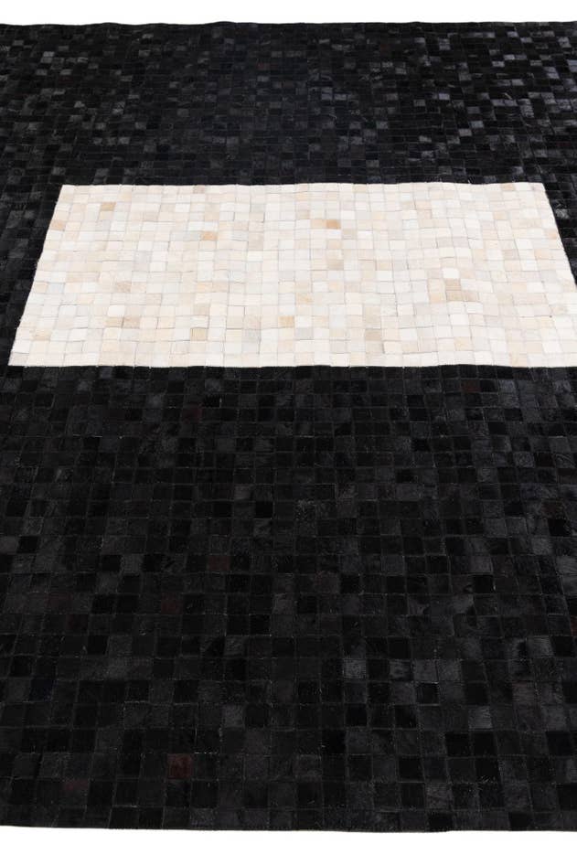 Detail image of 8' 1 x 9' 11 Cowhide Stocks Rug