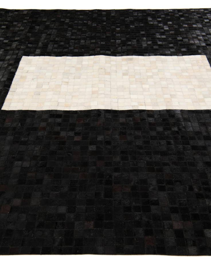 Detail image of 7' 11 x 9' 10 Cowhide Stocks Rug