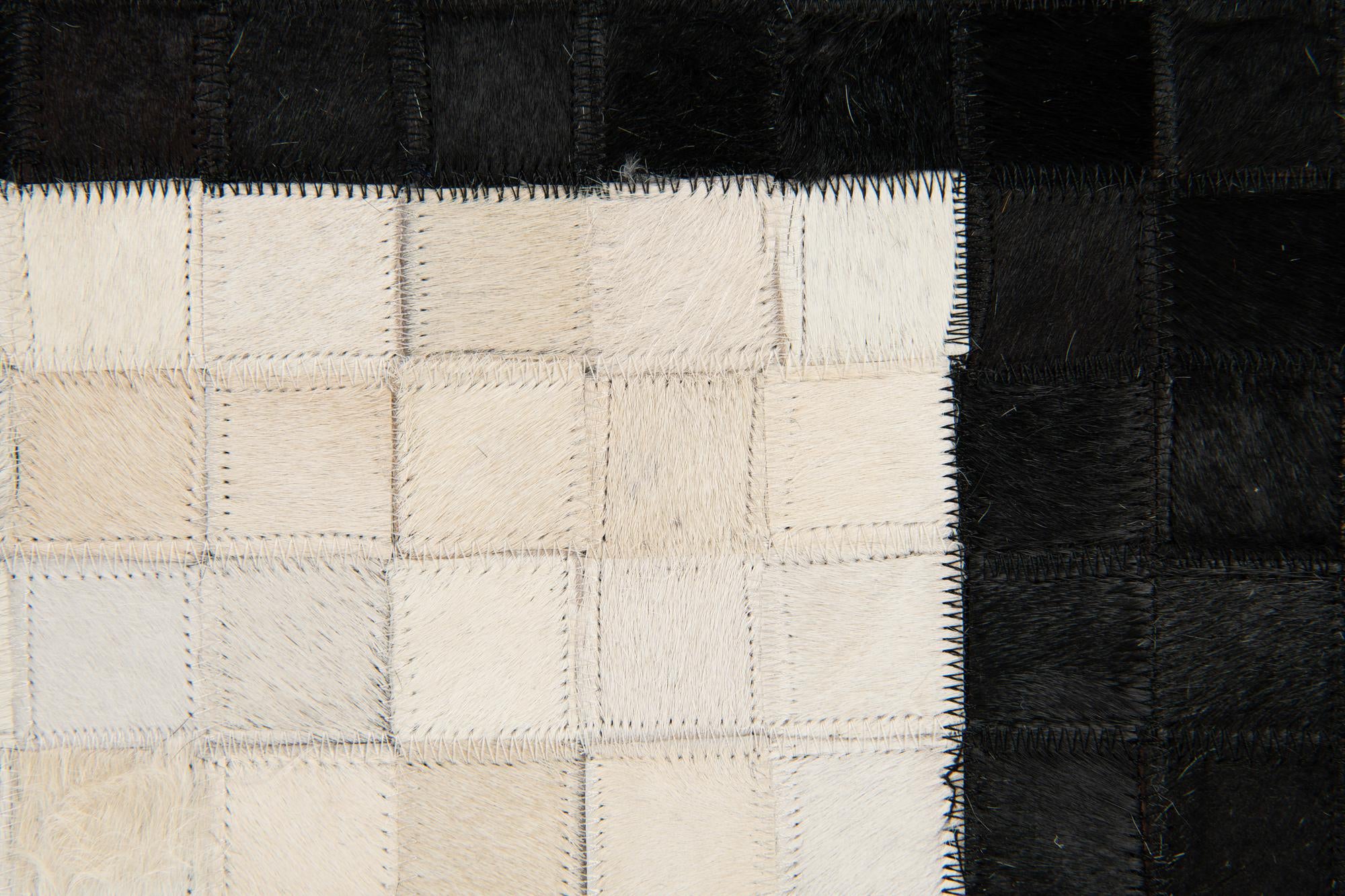 7' 11 x 9' 10 Cowhide Stocks Rug