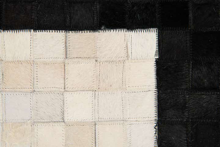 7' 11 x 9' 10 Cowhide Stocks Rug