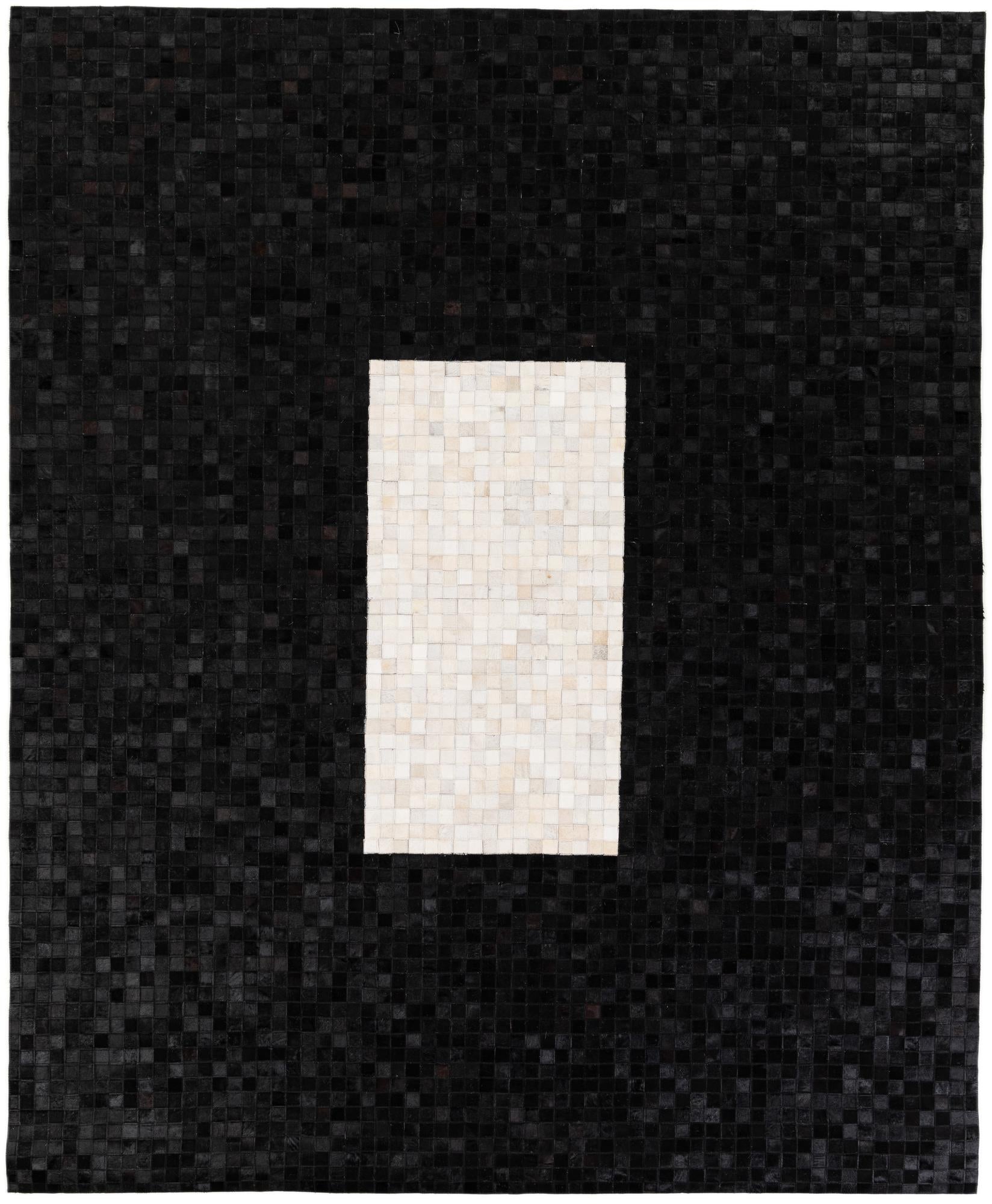 7' 11 x 9' 10 Cowhide Stocks Rug