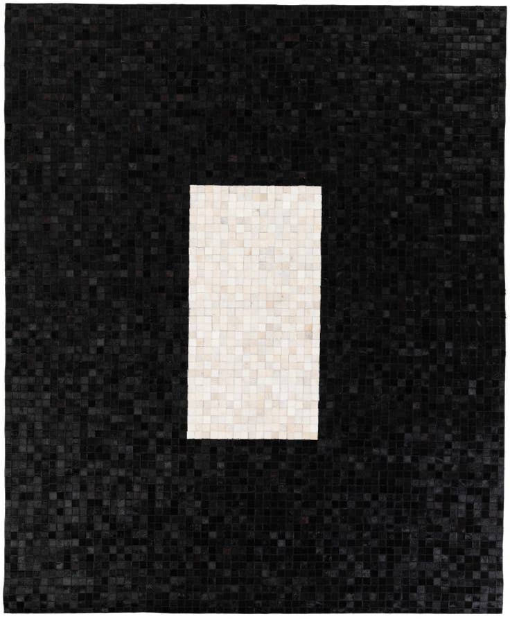Detail image of 7' 11 x 9' 10 Cowhide Stocks Rug
