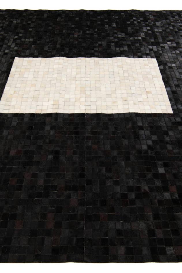 Detail image of 8' 2 x 9' 10 Cowhide Stocks Rug