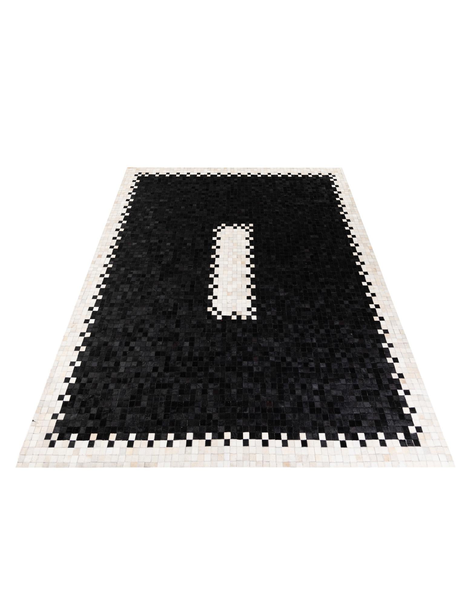 8' 1 x 10' Cowhide Stocks Rug