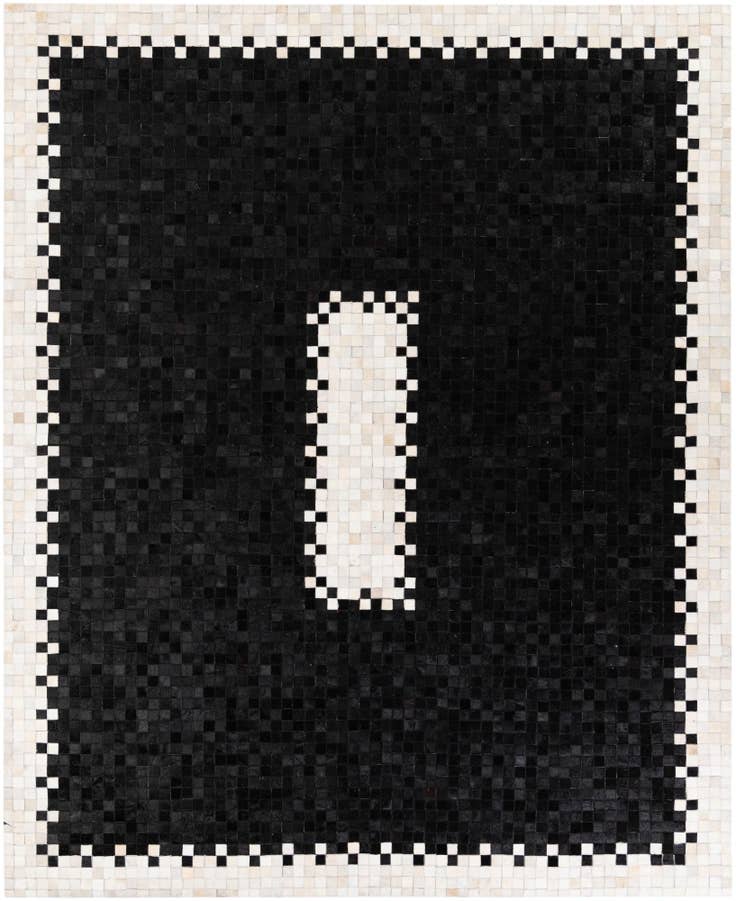 Detail image of 8' 1 x 10' Cowhide Stocks Rug