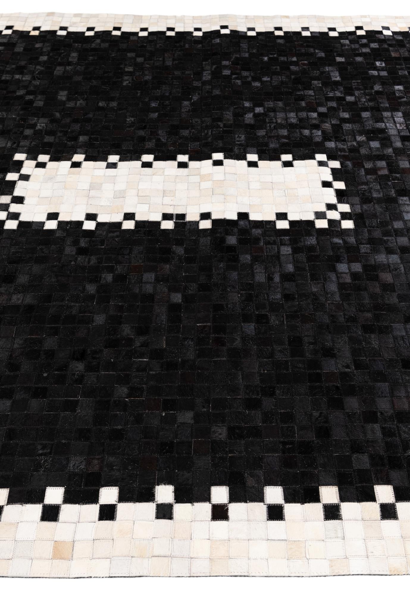 8' x 9' 9 Cowhide Stocks Rug