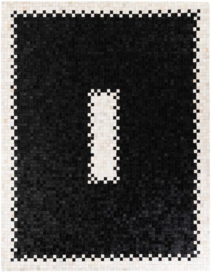 Detail image of 8' x 9' 9 Cowhide Stocks Rug