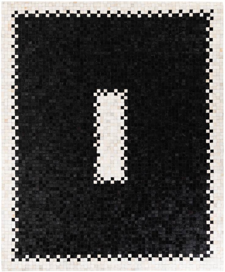 Detail image of 8' x 9' 9 Cowhide Stocks Rug