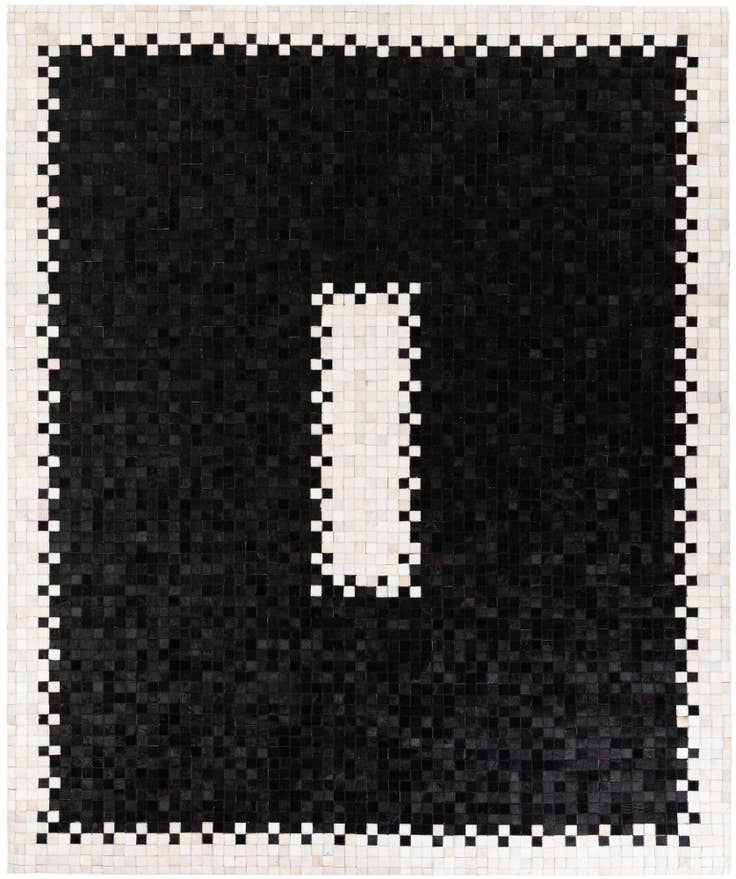 Detail image of 8' 2 x 9' 11 Cowhide Stocks Rug