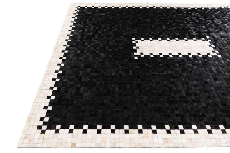 Detail image of 8' 1 x 9' 11 Cowhide Stocks Rug