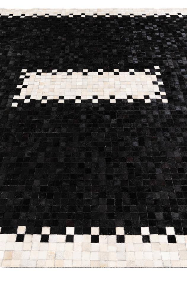Detail image of 8' 1 x 9' 11 Cowhide Stocks Rug