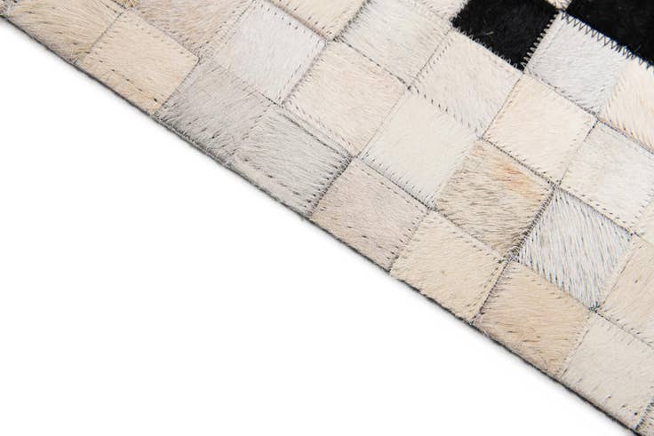 Detail image of 8' 1 x 9' 11 Cowhide Stocks Rug