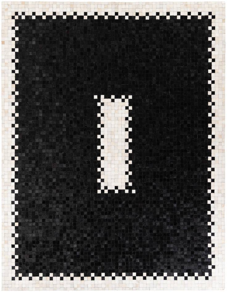 Detail image of 8' 1 x 9' 11 Cowhide Stocks Rug