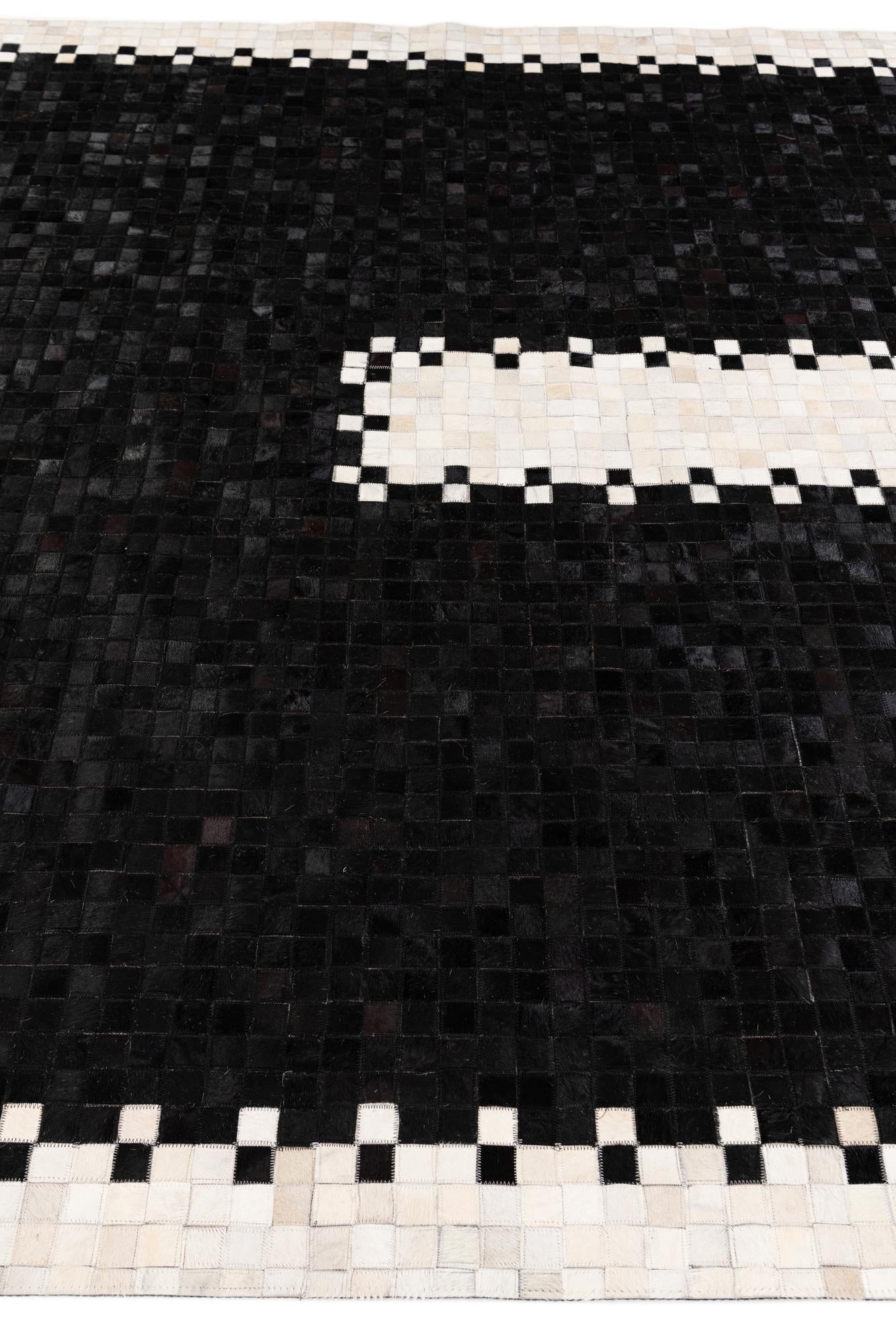 8' 1 x 9' 11 Cowhide Stocks Rug