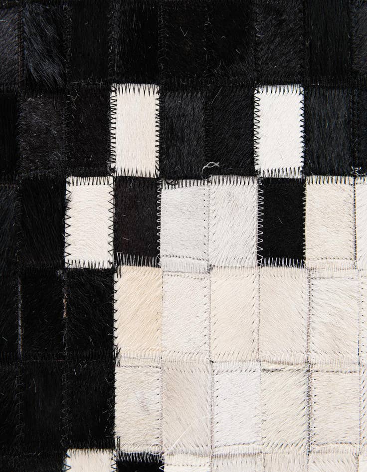 Detail image of 8' 1 x 9' 11 Cowhide Stocks Rug