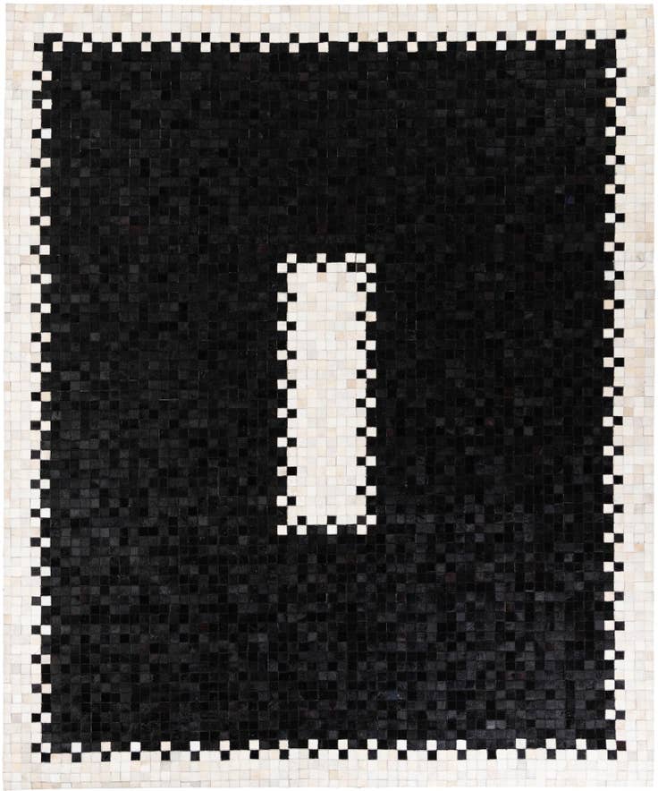 Detail image of 8' 1 x 9' 11 Cowhide Stocks Rug